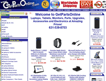 Tablet Screenshot of getpartsonline.com